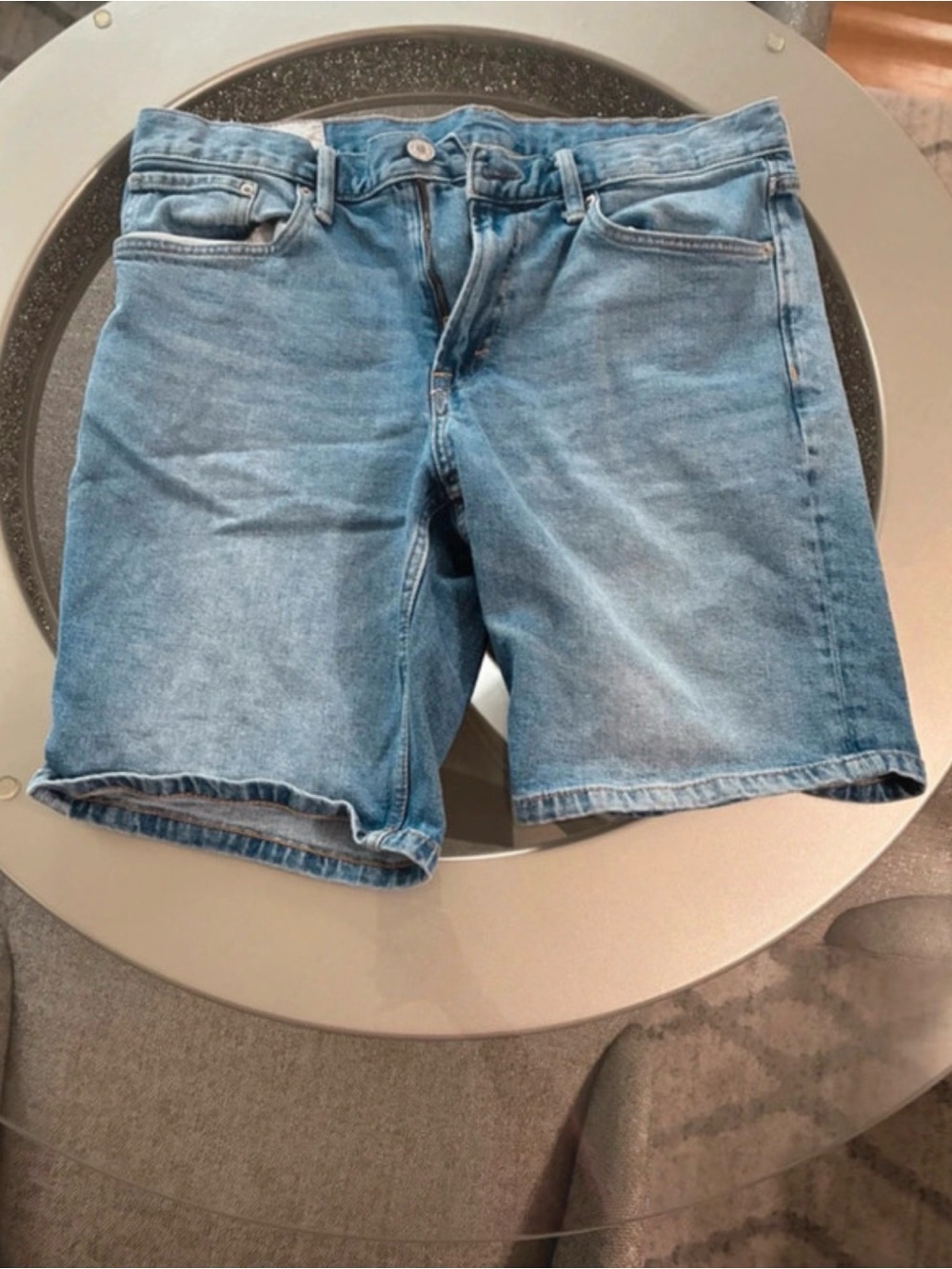 H&M Men's Light Blue Denim Shorts